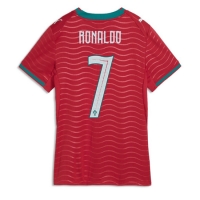 Camiseta Portugal Cristiano Ronaldo #7 Primera Equipación Replica Mundial 2026 para mujer mangas cortas